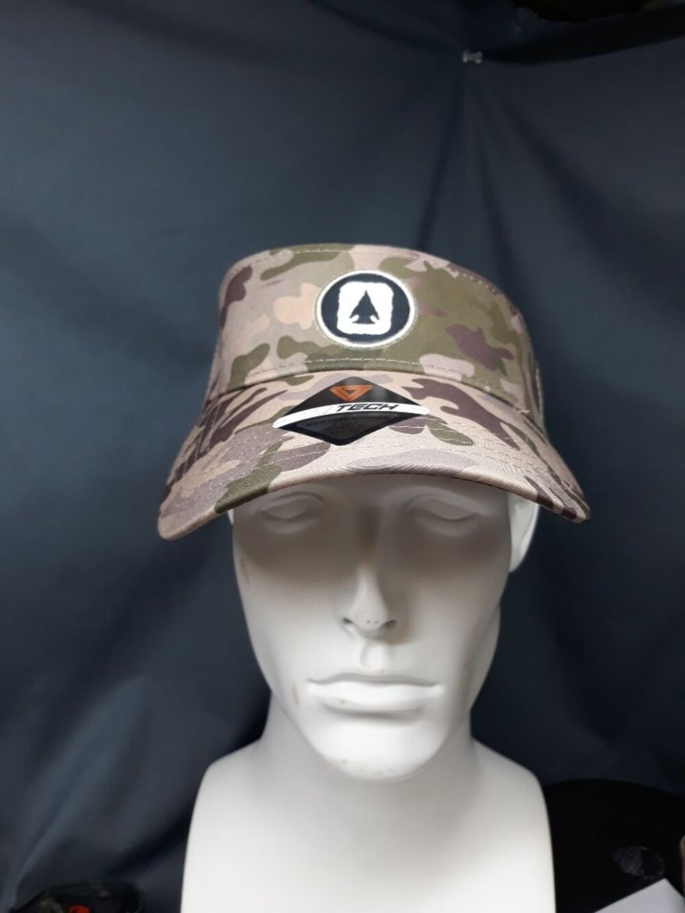 Pukka Visor One Size Fits Dark Tan Green Camouflage NEW WITH TAGS!